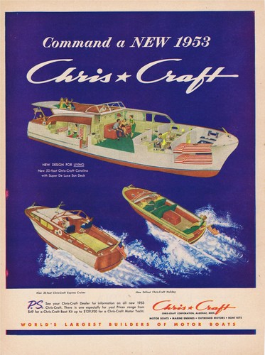 Pubblicità stampa chris - stampa, chris-craft