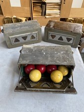 Distributore Temporizzatore Biliardo Vintage Con Set Palle Epoca Collezione 