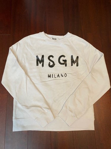 Felpa msgm milano bianca - msgm,