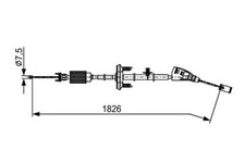 Cavo freno di stazionamento Bosch per Peugeot 3008 5008 09-17 1987482799