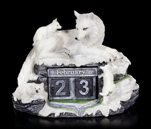 Lupo figura come calendario - figura,