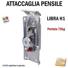 ATTACCAGLIA GANCIO SUPPORTO A PARETE PENSILE CUCINA REGOLABILE LIBRA H1 LIVENZA