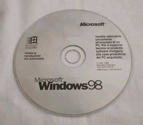 Sistema operativo windows - cd,