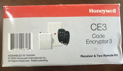 Honeywell ademco ce3 code - ademco,