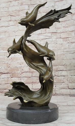 Statua figurativa delfini - figurativa, di