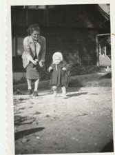 B1 - Foto Photo Fotografia anni 20 - Donna con Bambina