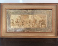 Quadro Olio Su Tela “Ultima Cena” - Franca Baratti (1925-2018)