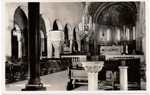 212 1937 trieste cattedrale - ts,