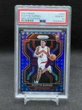 2021-22 Panini Prizm 75th Anniversary Prizm Scottie Barnes Rookie RC #320 PSA 10