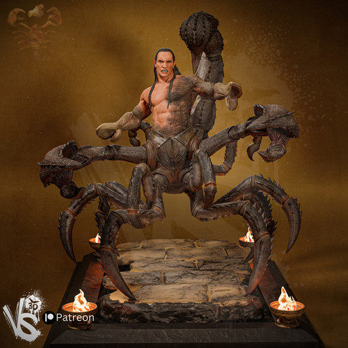 Scorpion king fan art kit - fan,