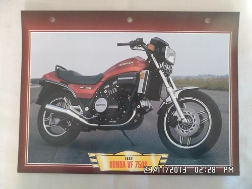 Carte fiche moto honda - carte,