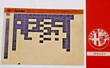 ALFA ROMEO SPIDER '80-'85 07-1989 Carrozzeria Ricambi Originali Catalogo ETK