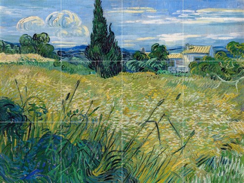 Pannello ceramica mosaico - , di