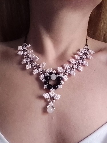 Necklace art nouveau vintage - art,