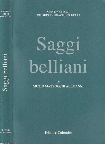 Saggi belliniani muzio - saggi,