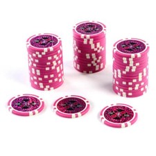 50 fiches poker valore 5000 chip laser rosa 12 g nucleo metallico gettoni coin per valigetta poker