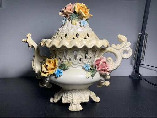 Vaso capodimonte porcellana - capodimonte,