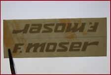 NOS DECALCOMANIA ORIGINALE MOSER LEADER AX ANNI 80 90 VINTAGE - BIANCA