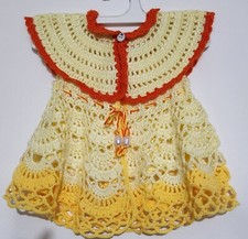 Vestitino Neonato 0-4 Mesi All'uncinetto