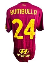 MAGLIA ROMA KUMBULLA MATCH WORN ISSUE SHIRT JERSEY CAMISETA VINTAGE 2021/2022
