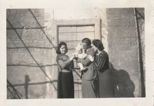 B5 - Foto Photo Fotografia Anni 40 - Trio con Neonato