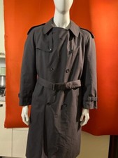 Bugatti Originale Trench Uomo,taglia 52,colore blu grigio.Perfetto,come-nuovo