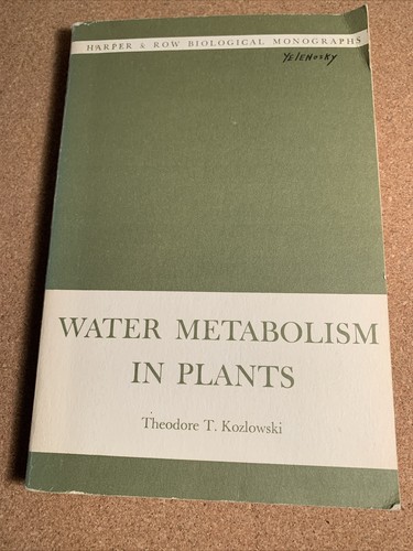 Water metabolism plants - in,