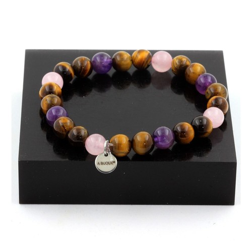 Braccialetto perle quarzo rosa - perle,