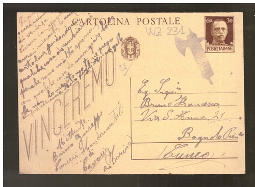Cartolina postale c - cartolina,