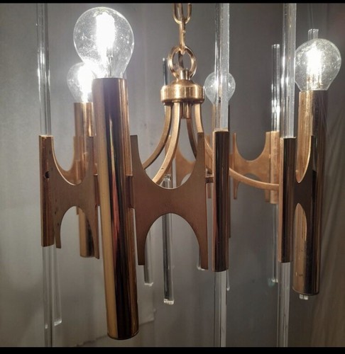 Lampadario sciolari ottone - lampadario,