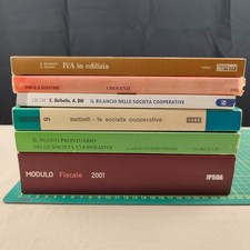 lotto 6 libri vintage di economia, finanza, ragioneria - le società cooperative