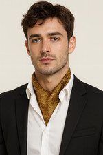 Cravatta uomo oro fantasia