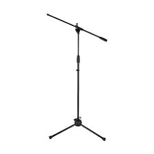 Asta microfono tubolare a giraffa nera robusta e compatta