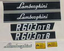 ADESIVI DECALCOMANIE LAMBORGHINI R 603 DT  B PER TRATTORI AGRICOLI GOMMATI R 603