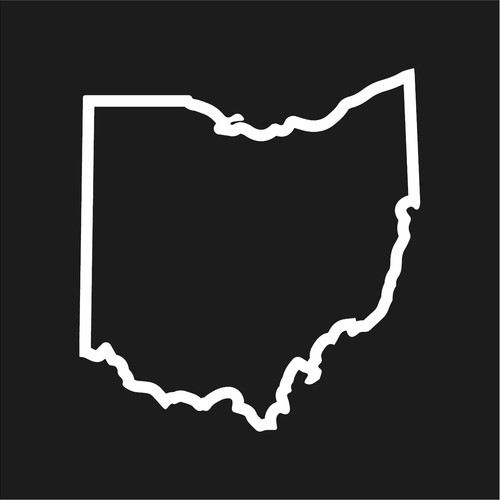 Adesivo ohio outline vinile - adesivo,