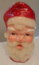 Candela testa di Babbo Natale