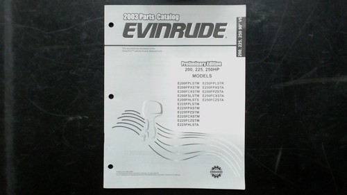Catalogo ricambi evinrude - ricambi, 2003