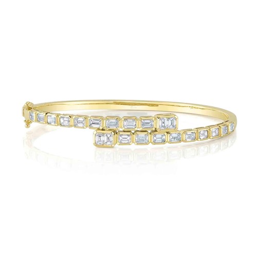 14k oro giallo smeraldo taglio - giallo,