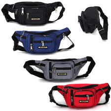  Borsetta marsupio uomo donna 8 scomparti multitasche lavoro corsa viaggio sport