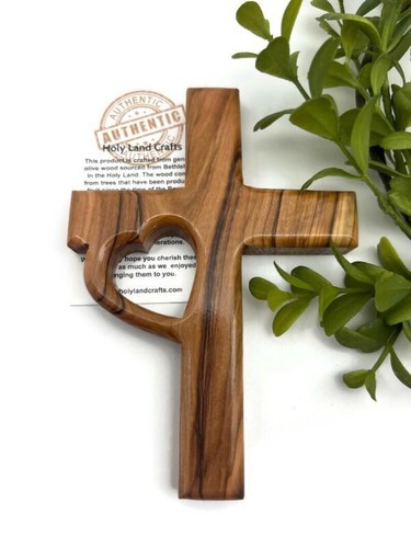 Croce legno ulivo - legno, con