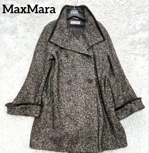 Cappotto lungo max mara tweed - cappotto,