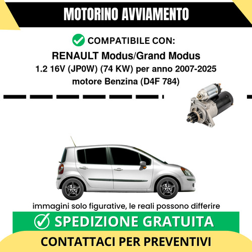 Motorino avviamento renault - motorino,