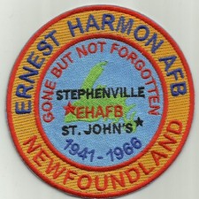USAF BASE PATCH, ERNEST HARMON AFB, TERRANOVA, ANDATO MA NON DIMENTICATO Y