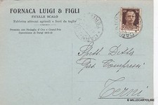 # FICULLE SCALO: testatina - FORNACA LUIGI & FIGLI - attrezzi agricoli  1943