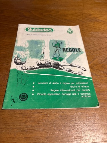 Subbuteo manuale regole - regole, del
