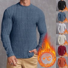 T-shirt uomo slim fit manica lunga maglione felpa/canottiera termica/pull shirt