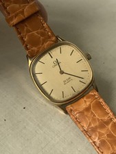 Omega Deville quartz cal 1330 anno 1979 cassa placcata oro ref 191.0073 pochette