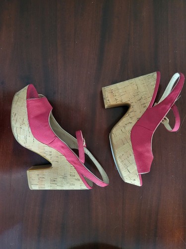 Sandali con zeppa tahari rossi - sandali,