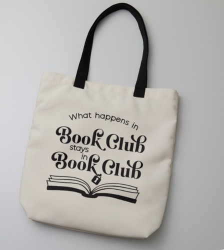 Book lover club tote - book, 19