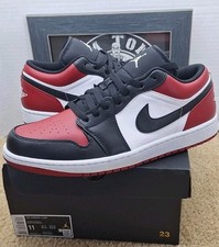 Nike Air Jordan 1 Low 'Bred Toe' 2021 taglia 11 